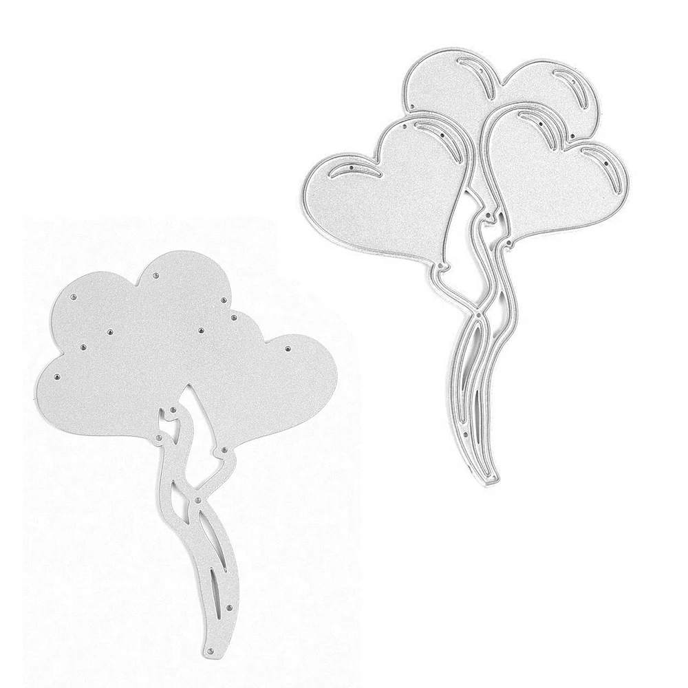 Металлический трафарет из углеродистой стали в форме любовного сердца и