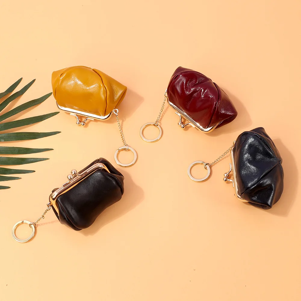 Женский кошелек в стиле ретро мини кошельки верхнее покрытие из воловьей кожи