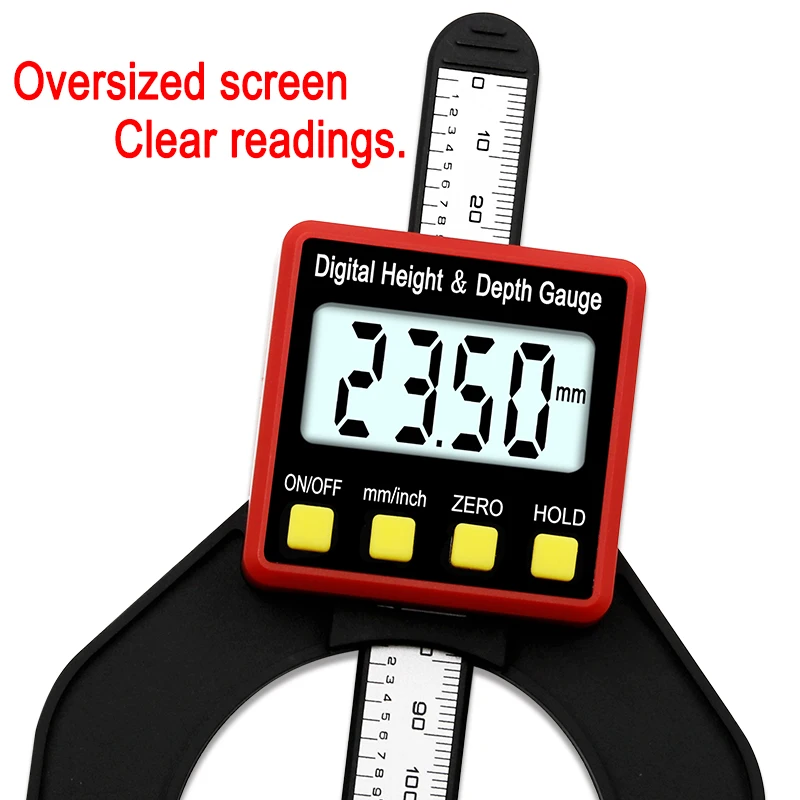 

Digital Depth Gauge LCD Height Gauges Calipers With Magnetic Feet For Router Tables Woodworking Measuring Tools