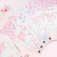 cherry blossoms floral letter set 3 envelope 6 letters writing wedding invitation school office supplies paper stationery