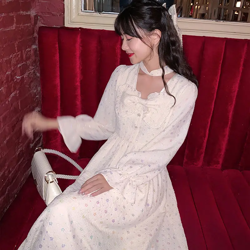 Удача французский платье феи в японском стиле мягкое милое с бантом для девочек