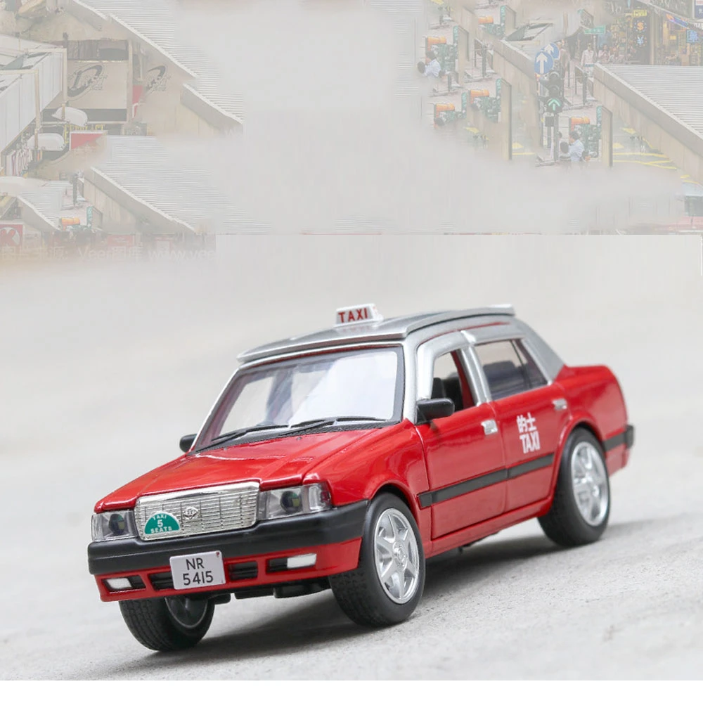 Модель автомобиля из сплава модель старой короны такси Гонконга металлического