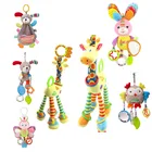 Плюшевые игрушки для коляски, игрушки для младенцев, для детей 0-12 месяцев, детские игрушки грызунки