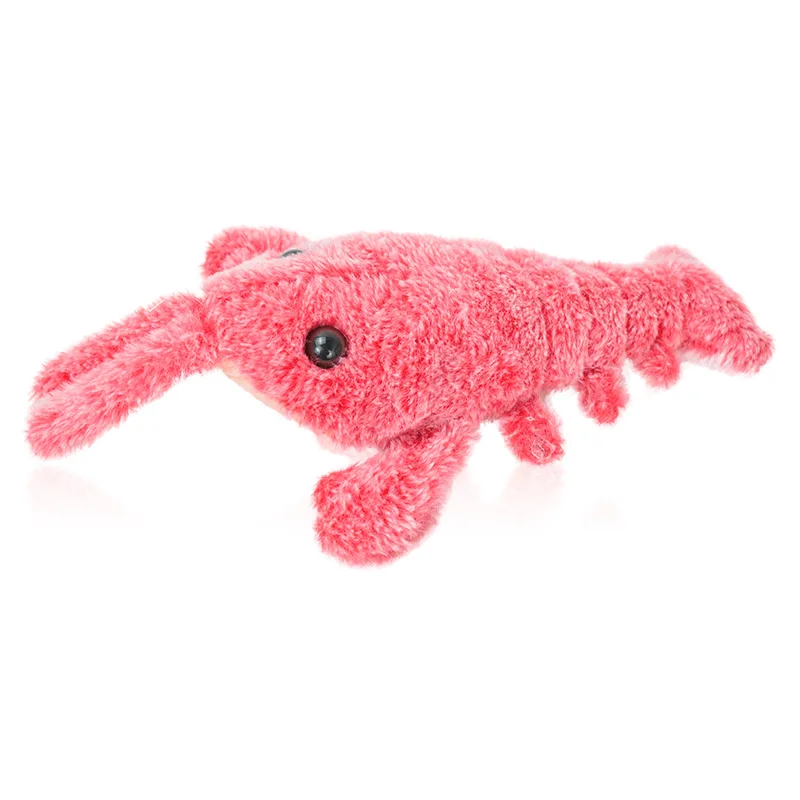 

Cat Toy Lobster Shape Interactive USB Electric Charging Dancing Jumping Moving Plush Floppy Cat Toy For Kitten Doll