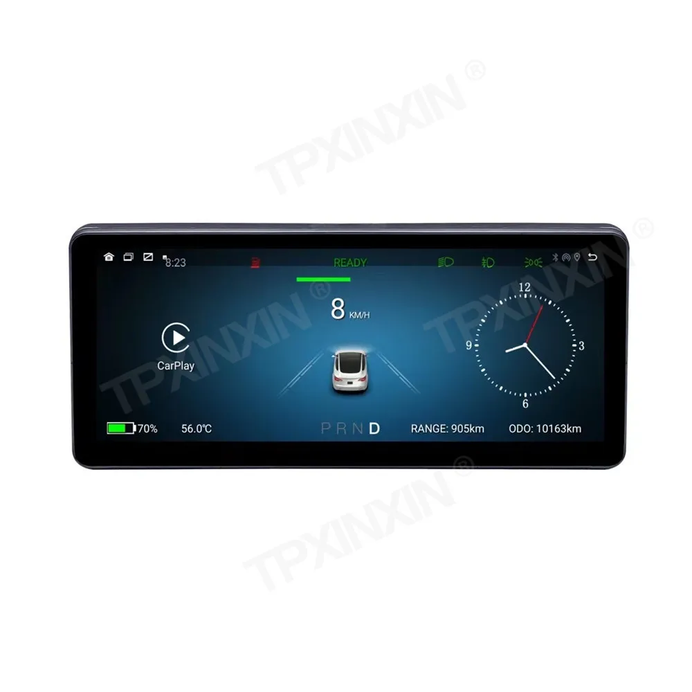 for tesla model 3 model y android car ditigal cluster lcd dashboard instrument panel multifunctional multimedia player carplay free global shipping