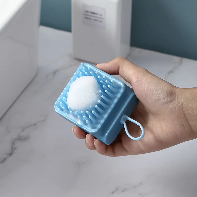 

1PCS Pet Comb Hair and Hair Bath Brush Pet Comb Bath Brush Cats and Dogs General Rubber Massage Bath Brush Dog Cleaning Supplies