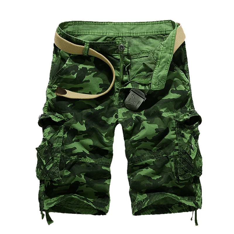 

2021 Summer Cargo Shorts Men Cotton Casual Camouflage Shorts Fashion Brand Clothing Comfortable Camo Men Shorts Plus Size 29-40