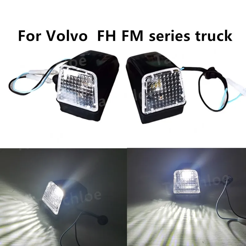 

1pair Led White 24v truck top lamp For volvo heavy truck FH truck FM truck roof lamp OEM 1623726 For DAF truck roof Dome lights