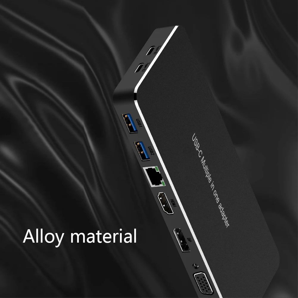 9 в 1 USB C концентратор тип-c для аудио VGA DP HDMI RJ45 Vision USB3.0 9 в 1 удлинитель концентратор конвертер док-станция для Macbook S8 Dex