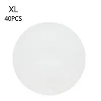 XL40Pcs Diameter24cm Антипригарный коврик для барбекю, высокобезопасный коврик для гриля барбекю, жаростойкий коврик 30x40x0,2 см для активного отдыха - Цвет: XL40Pcs Diameter24cm