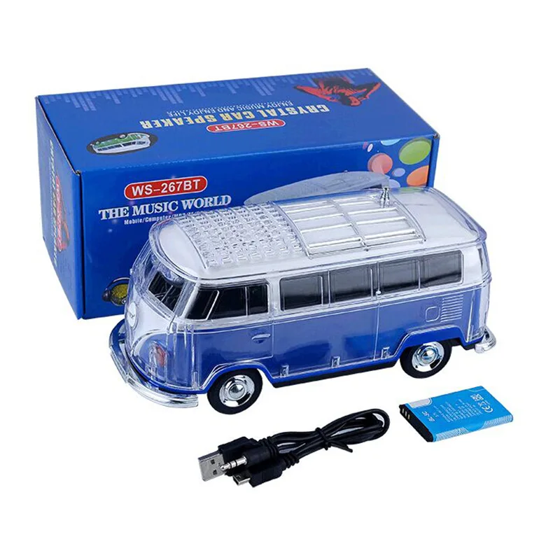 Bluetooth-динамик сабвуфер квадратный танцевальный автобус модель автомобиля карта