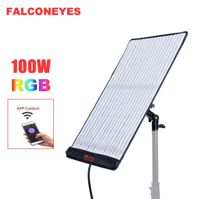 FalconEyes RX 818 100 Вт RGB светодиодный светильник для видеосъемки портативный