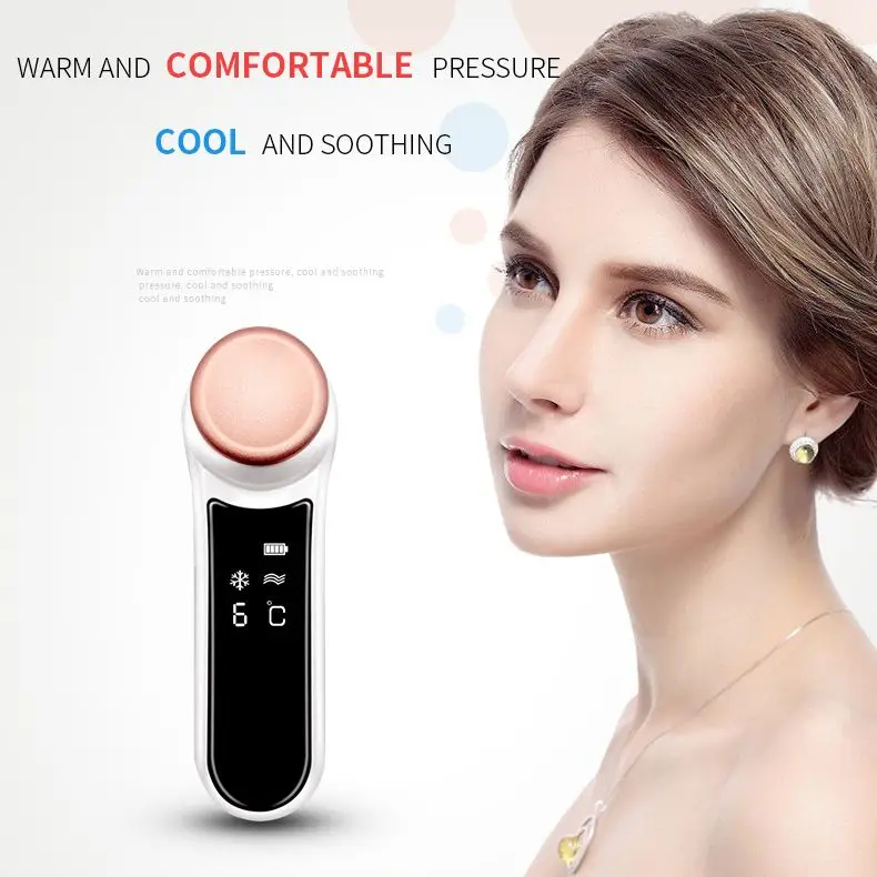 売る アイスsensationなだめる目マッサージスティック、振動リフティング、しわ除去目のケア装置、熱マッサージ、目のケアツール