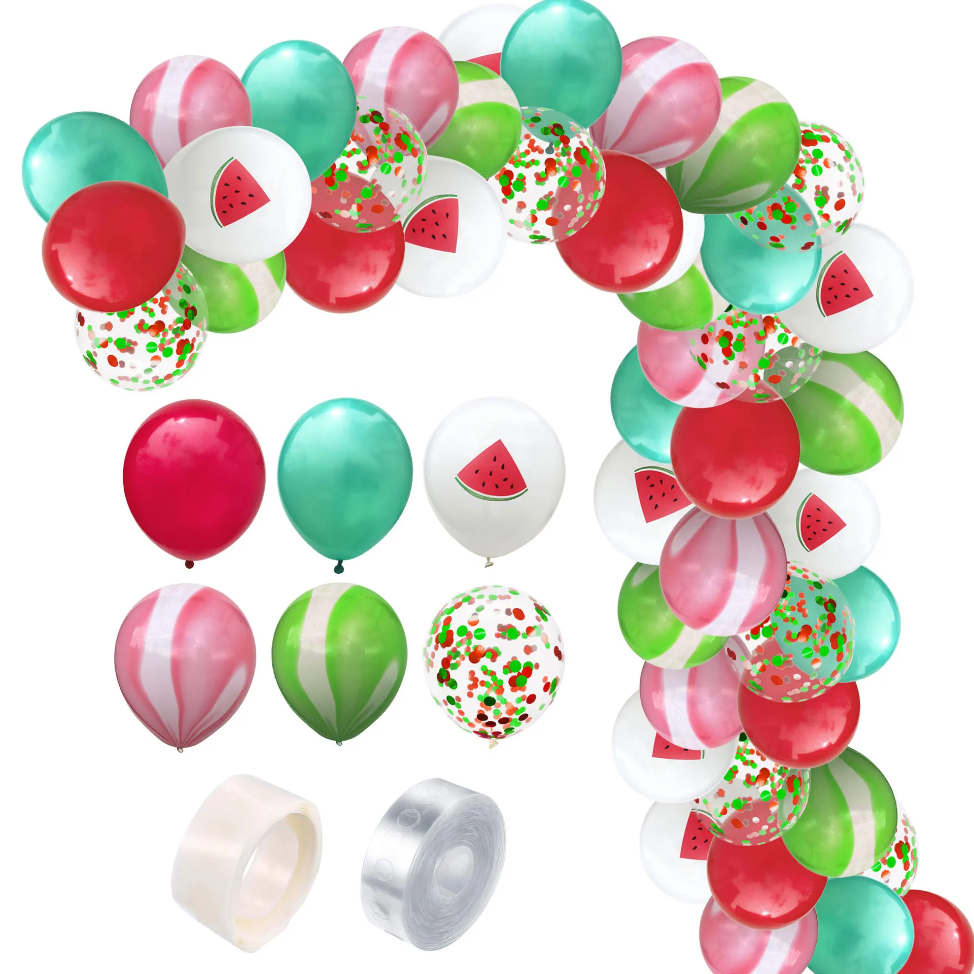 

62 PCS / LOT Balloon Chain Combo Set Birthday Wedding Party Decorative Flamingo Pineapple Balloon