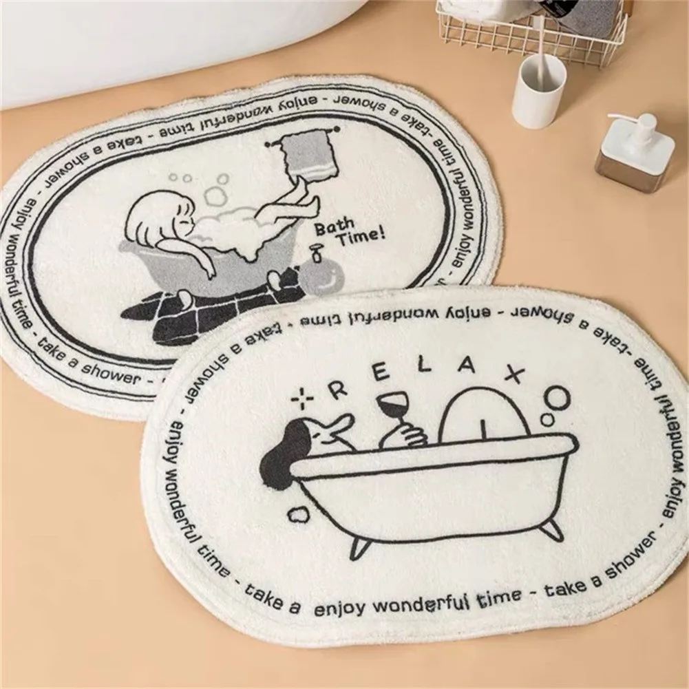 

Новый скандинавский Коврик для двери 40*60 см, коврик для ванной комнаты, напольный коврик, домашний декор, современный ковер с принтом, Рождес...