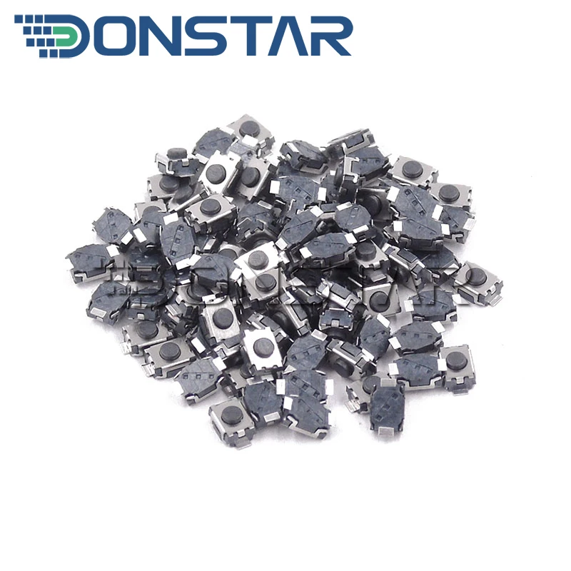 100 шт./лот микропереключатель питания 3x4x2 мм smd 2-контактный мини тактовый