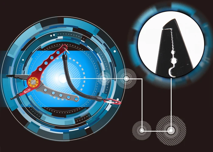 Рыболовный Пинцет iLure из алюминиевого сплава щипцы для рыбы со шнурком и