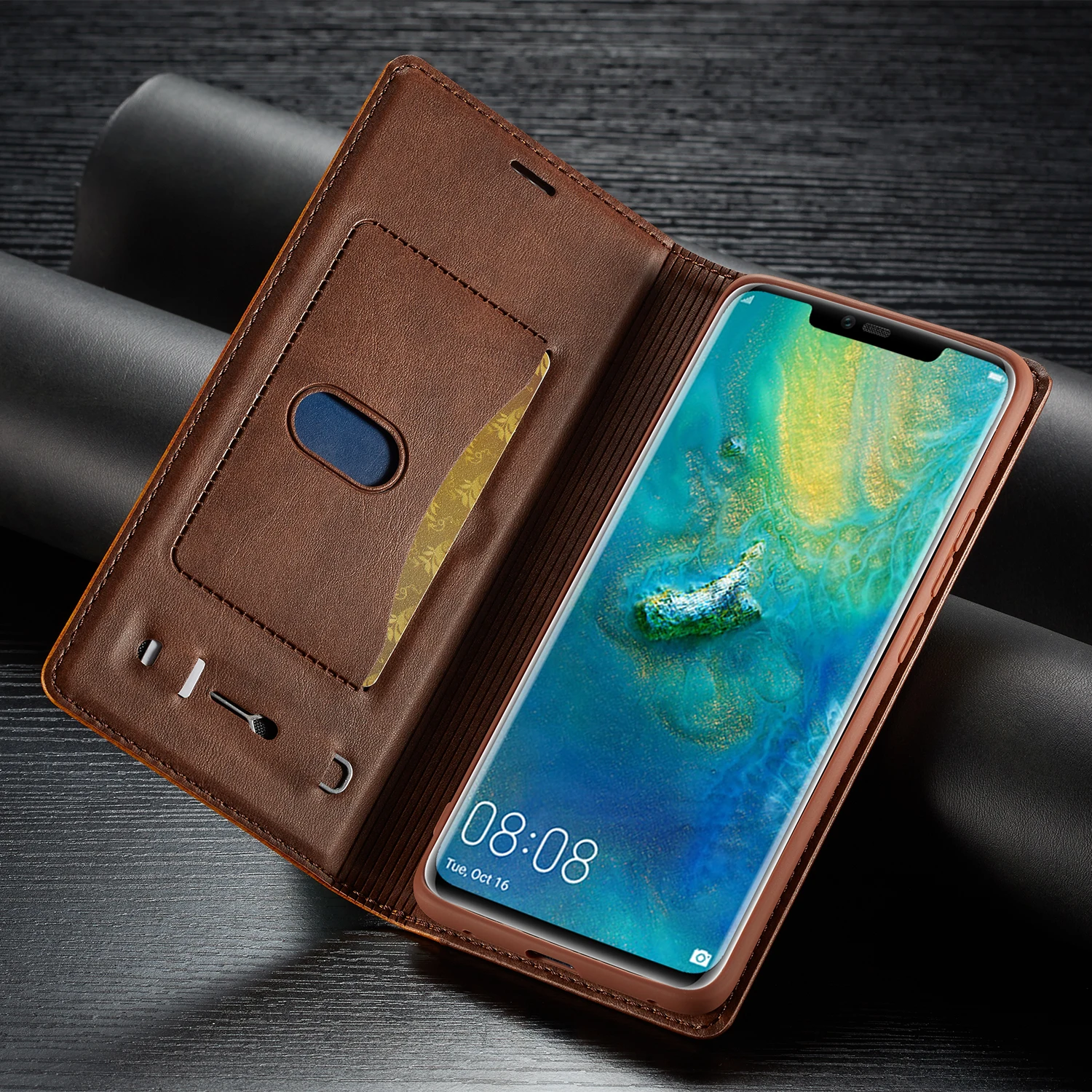 Чехол для телефона huawei mate 20 Pro Бизнес роскошный с магнитной застежкой кожа +