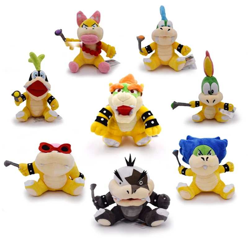 Japanese Anime Super Bros Bowser Koopa Koopalings JR Waluigi Wario Lemmy Morton Roy Wendy Iggy Ludwig Larry Plush Toys | Игрушки и хобби