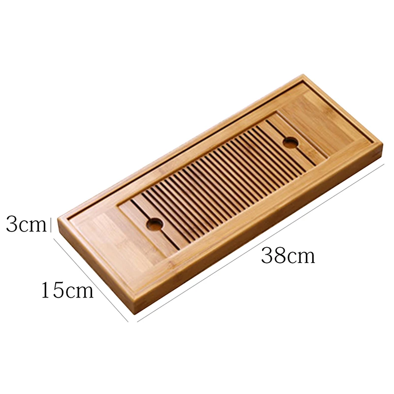 

Bamboo Tea Trays Chinese Tea Serving Kung Fu Tea Trays Eco-Friendly And High Quality Table Water Storage Trays Dry Bubble Table