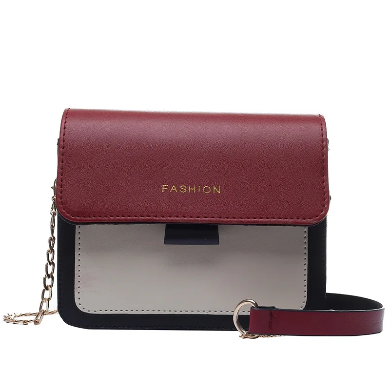 Сумка женская винтажная кожаная английская стильная сумка модная цепочка Bolsa