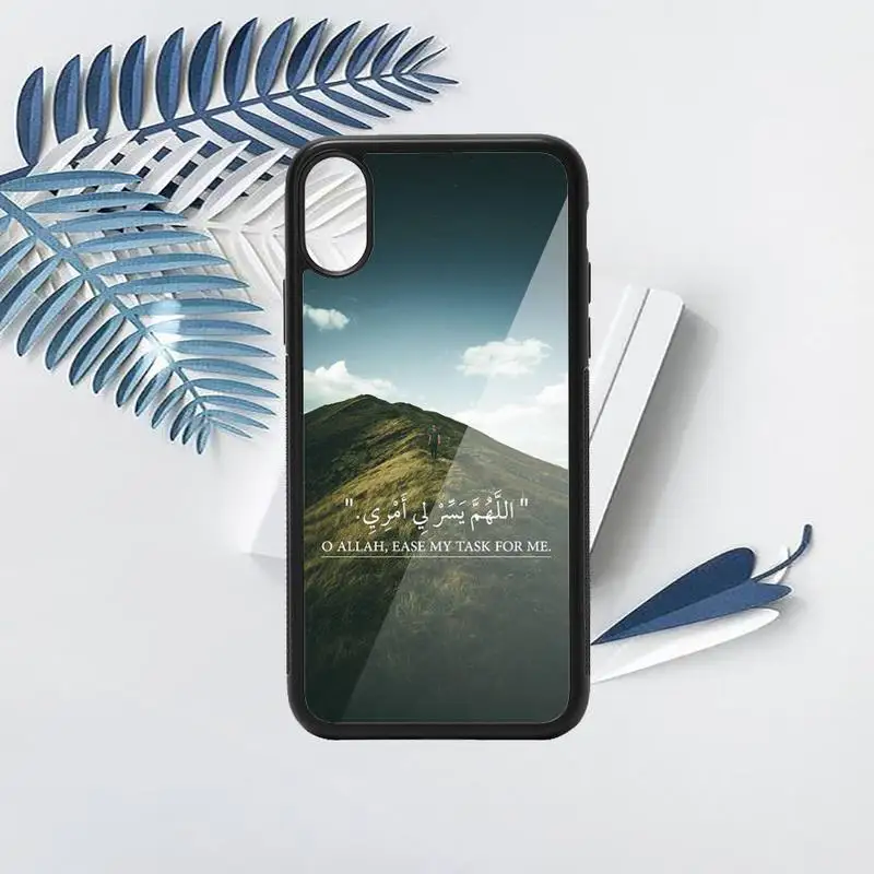 

Islamic Muslim letter text pattern Phone Case PC for iPhone 11 12 pro XS MAX 8 7 6 6S Plus X 5S SE 2020 XR