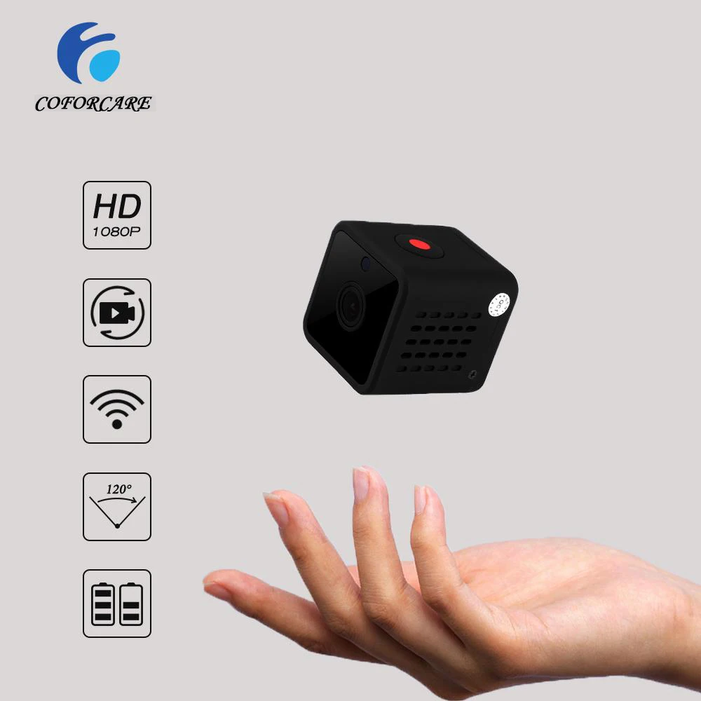 Мини камера видеонаблюдения HD 2020 P с ночным видением и встроенным