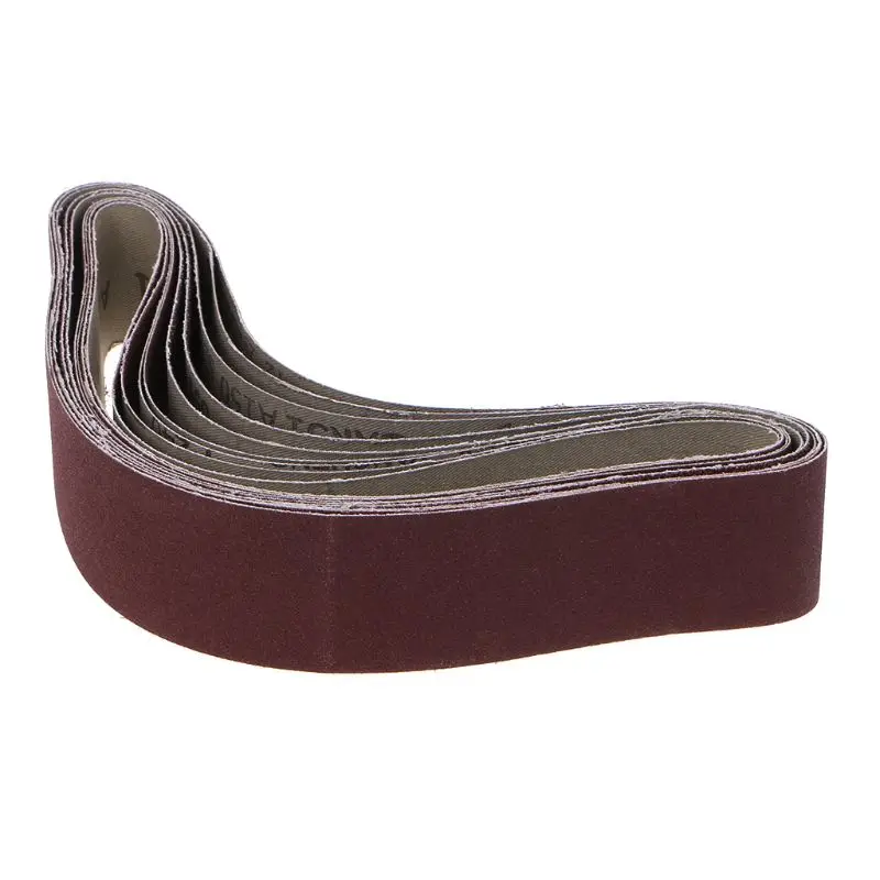 

10PCS 50x686MM 60/120/150/240 Grits Aluminum Oxide Sander Abrasive Sanding Belts for High Performance Woodworking Tools LX0C
