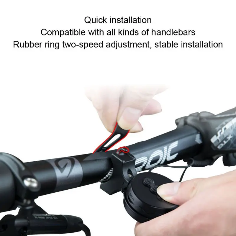 

Bicycle Bell 100dB Cycling Electric Bike Horn Bell USB Rechargeable IP65 Cycling