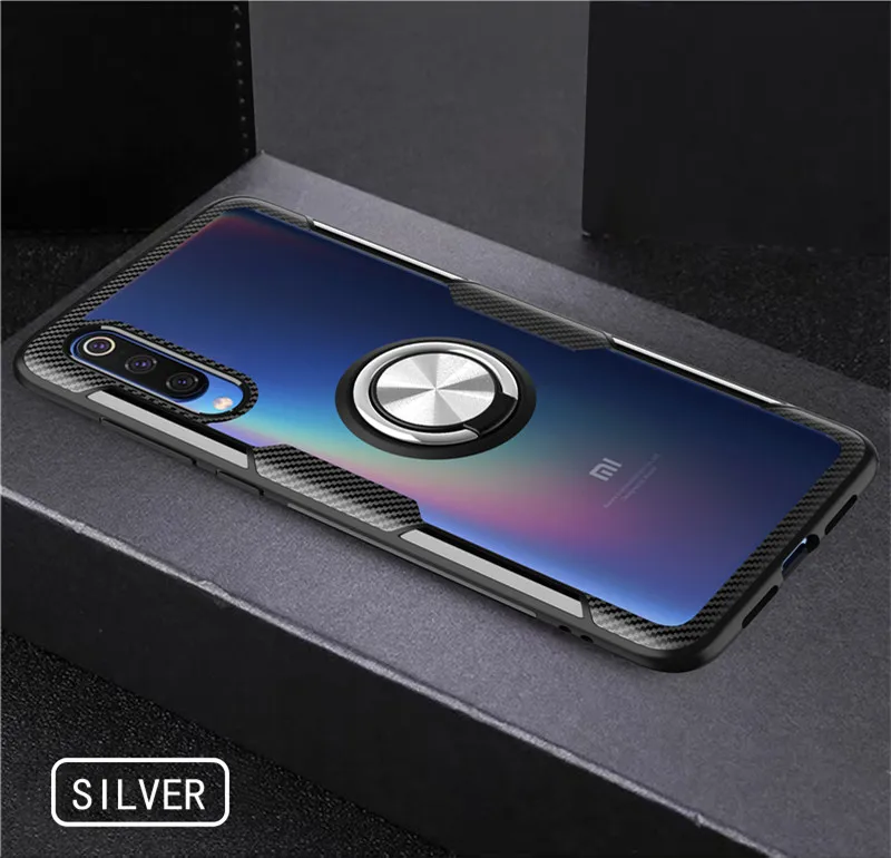 Прозрачный чехол для Xiaomi mi 9 8 SE mi 9 mi 8 mi 8 Pro Lite с кольцом и подставкой, прозрачный противоударный защитный чехол Xiaomi mi 9T mi 9 8 Pro