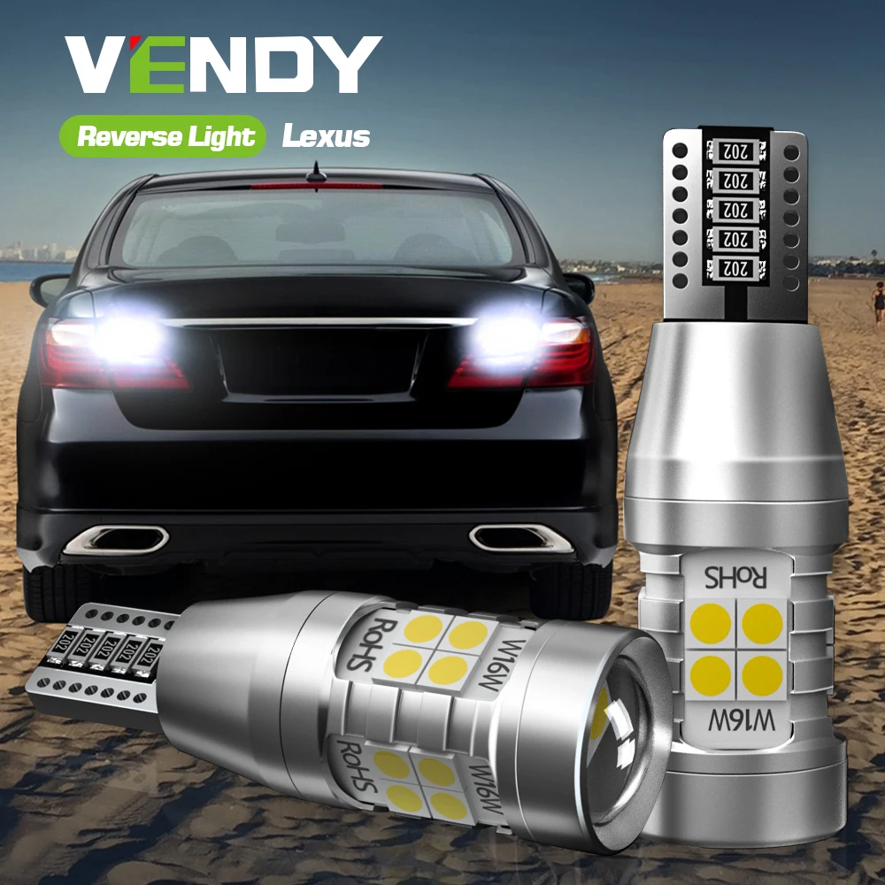 

2x LED Reverse Light Blub Lamp Canbus W16W T15 For Lexus GX460 NX200T NX300H RC F RC350 RC200T RC300 HS250H CT200H LX470 LX570