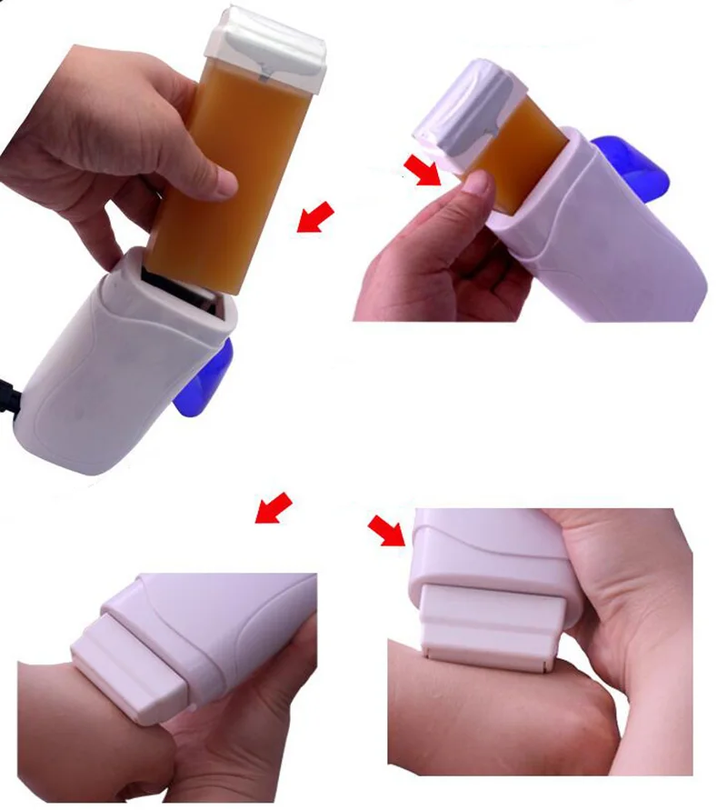 

Professional Hair Waxing Set Depilatory Paper Strip Wax Warmer Cartridge Heater Machine Wax Remover Kit