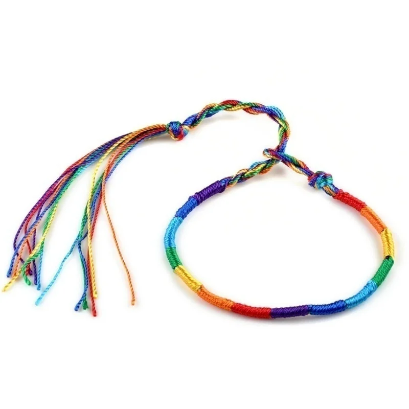 

10pcs Mixed Colorful Braid Rope Friendship Cords Strand Bracelets