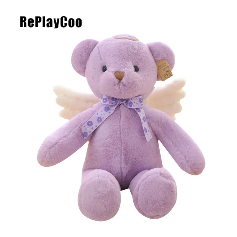 Mini Teddy Bear Stuffed Plush Toys 40/55cm Small With wings pelucia Pendant Kids Birthday Gift DWJ082 | Игрушки и хобби