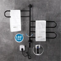 electric bath towel warmer heating towel shelf rack towel dryer shelf rotatable digital display function multifunction bathroom