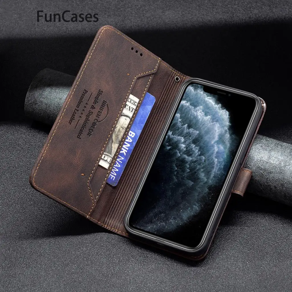 Чехлы-книжки с блокировкой радиочастотной идентификации для Apple iPhone 11 Pro меховая