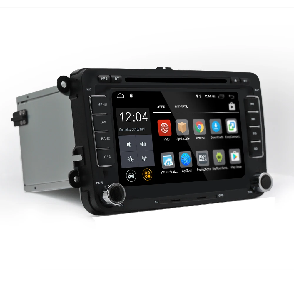Camecho 2 Din Автомобильный мультимедийный плеер Android " Автомагнитола аудио для VW/Golf/6/Golf/5/Passat/Jetta/T5/EOS/POLO/Touran/SEAT/Sharan