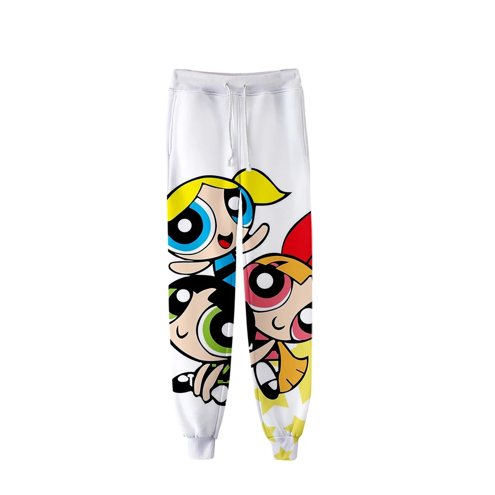 

Powerpuff Girls Streetwear Long Pants Casual Sweatpants 3D Printed personality Jogger Pants Trousers Spring Autumn Home pants