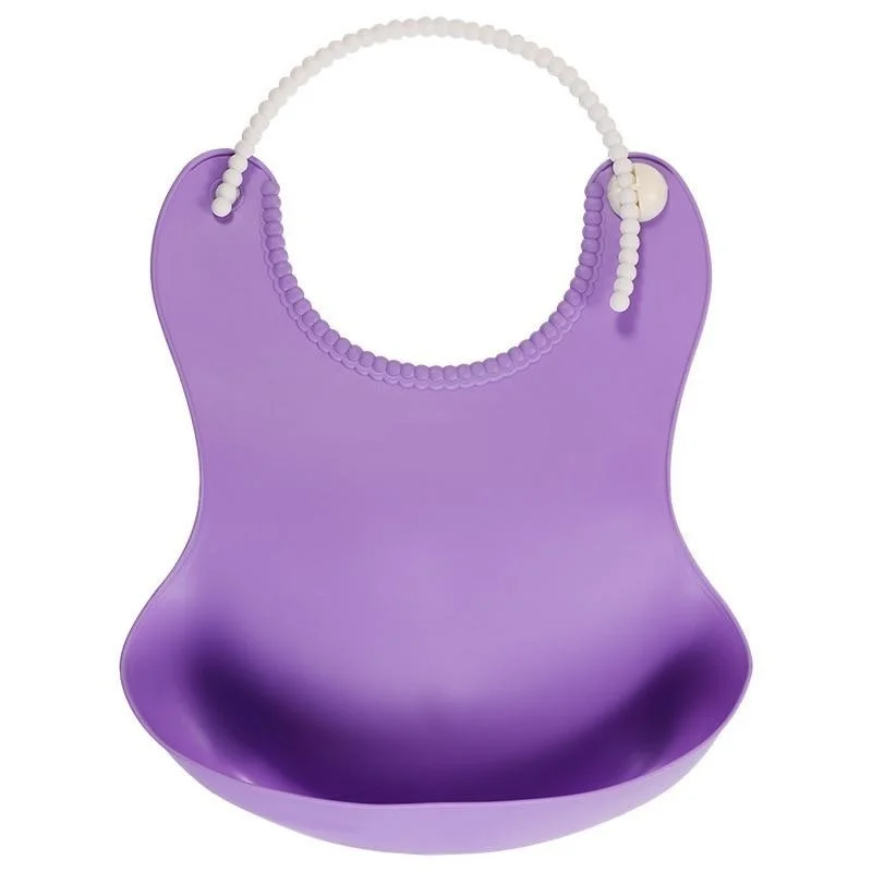 

Random Color Baby Silicone Bibs Waterproof Feeding Breastplate Children Eating Apron Soft Adjustable Baby Bib