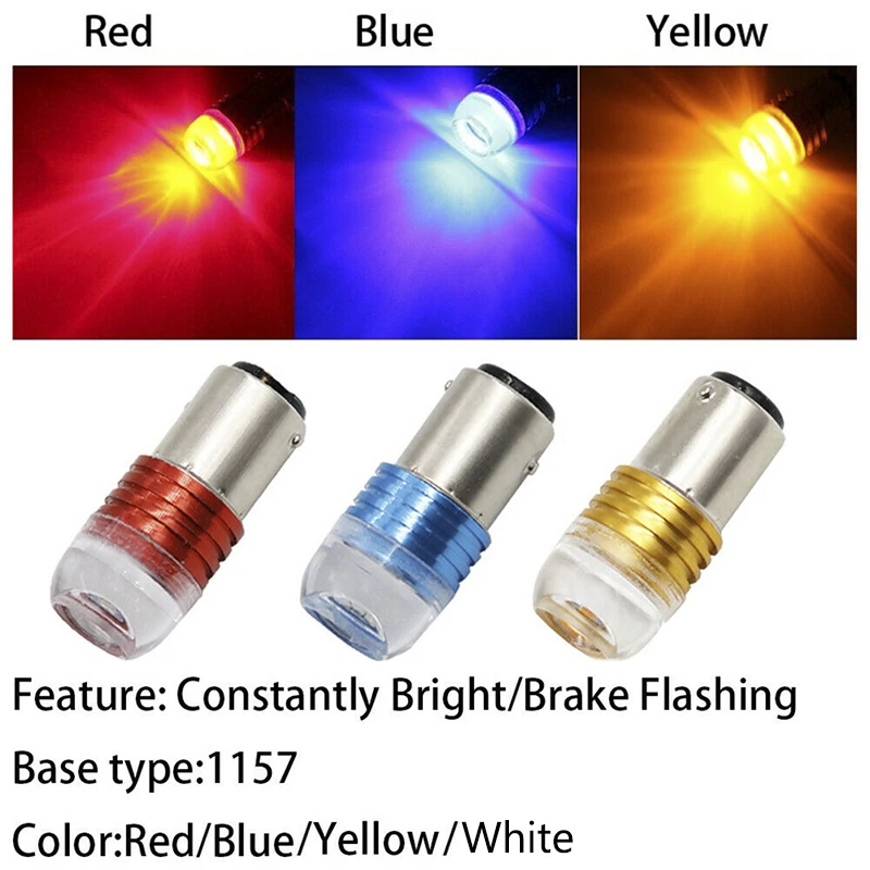 

2X 1157 BAY15D P21/5W Strobe Flash Light Brake Blink Led Tail Reverse Bulb