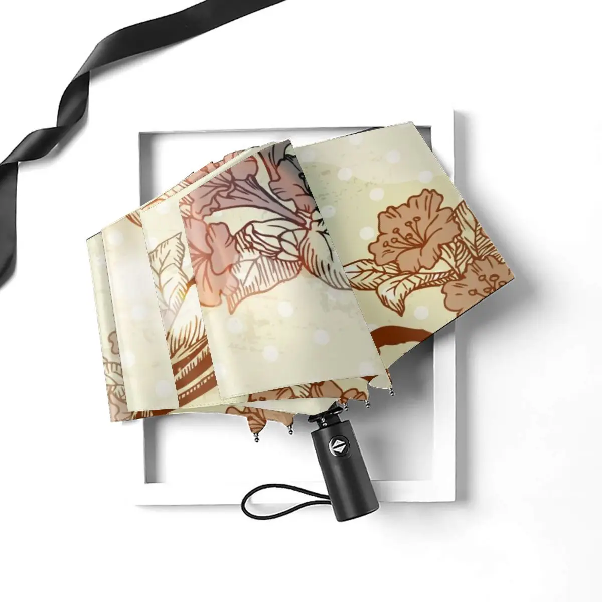 Comprare Uccelli Con Vintage Fiori Royalty Antivento Automatico Pieghevole Invertito Ombrello Portatile Paraguas Per Uomo Donna