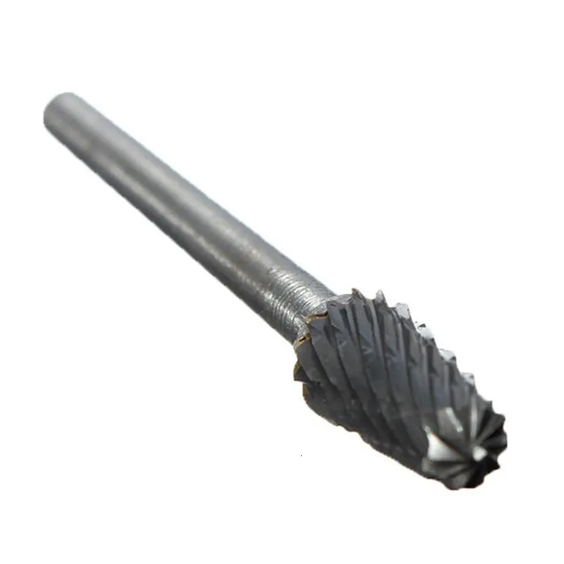 PEGASI 10pcs 3x6mm Tungsten Carbide Drill Engraving Bits Set For Metal Burr Tungstenio CNC Milling Cutter Dremel Mini Cone