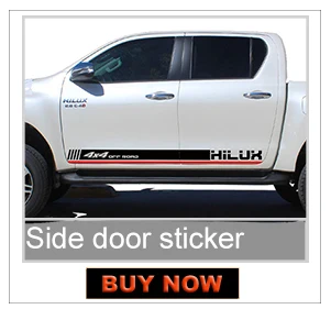 2 шт. hilux racing side stripe Графический виниловый стикер для TOYOTA HILUX revo и vigo 2012