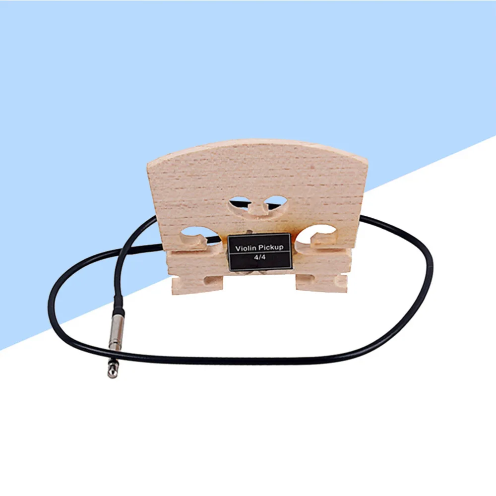 

Violin Bridge with Internally Mounted Piezo Pickup For 4/4 Full Size Electric Violin Parts Replacement B53A (Khaki)