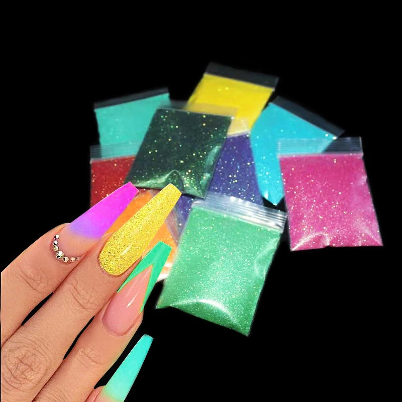 

Блестящая пудра для дизайна ногтей, 10 г