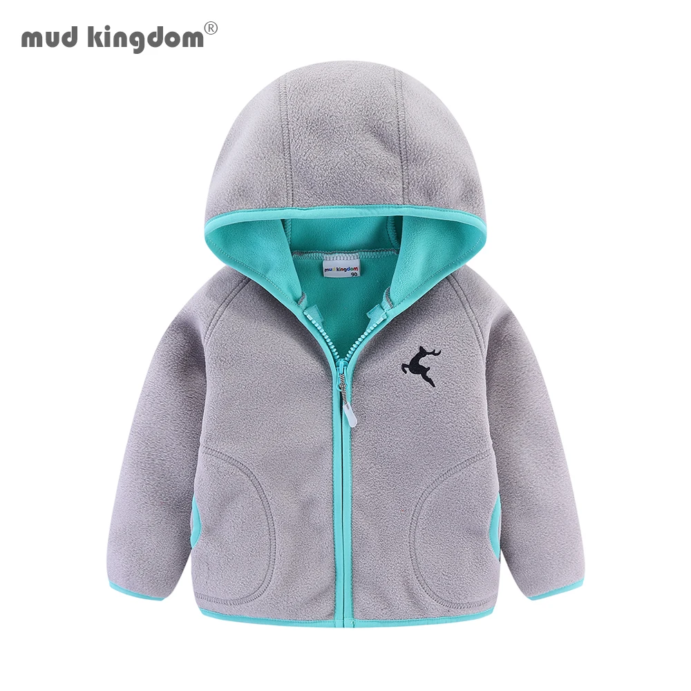 Mud Kingdom Baby Solid Jackets Winter Infant Toddler Cardigan Clothes