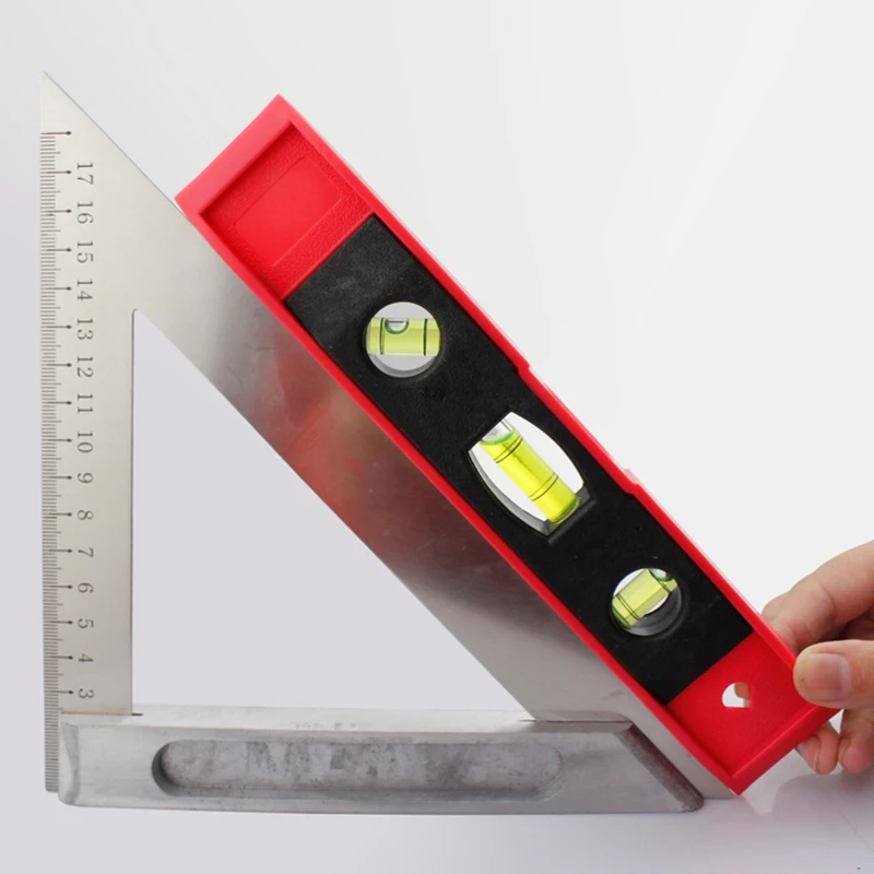 

3 Bubble Spirit Level Bubble Ruler Magnetic ABS Shell Vertical Horizontal 45 Degree Bubble Level Measuring Instrument Tool