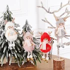 Рождественский Декор, звезда, снежинка, плюшевый ангел, эльф, Детская милая кукла, подарок, вечерние НКА, DIY, Рождественская елка, кулон для украшения дома