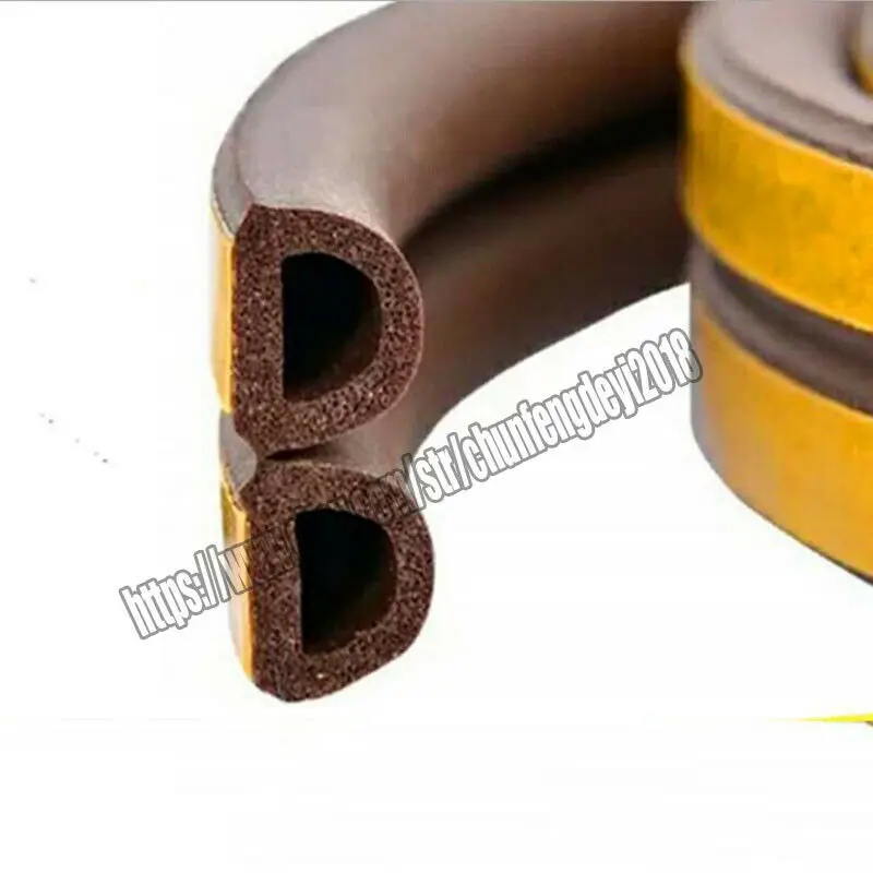 5 м D коричневая Автомобильная дверная оконная обшивка края формовочная