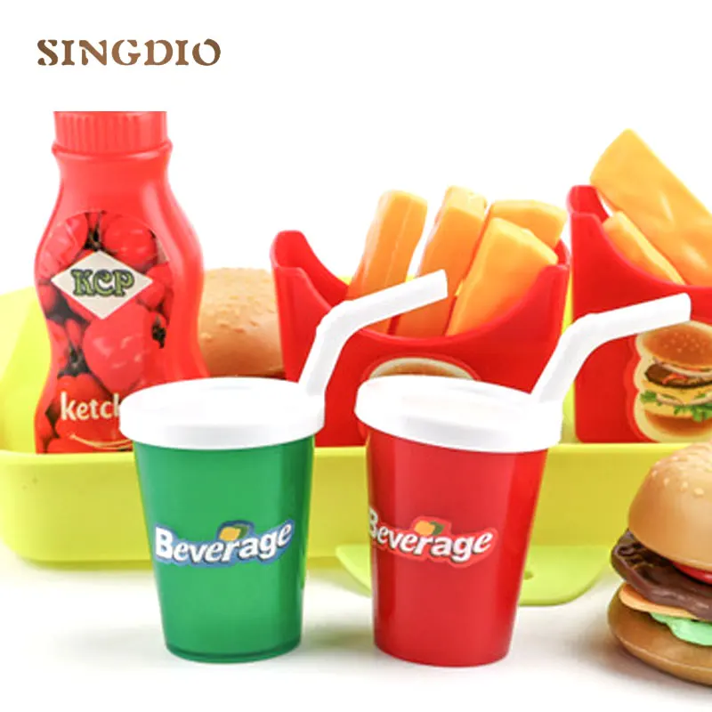 Имитация мини-пластика кухня ребенок притворяться играть кукла поддельная еда